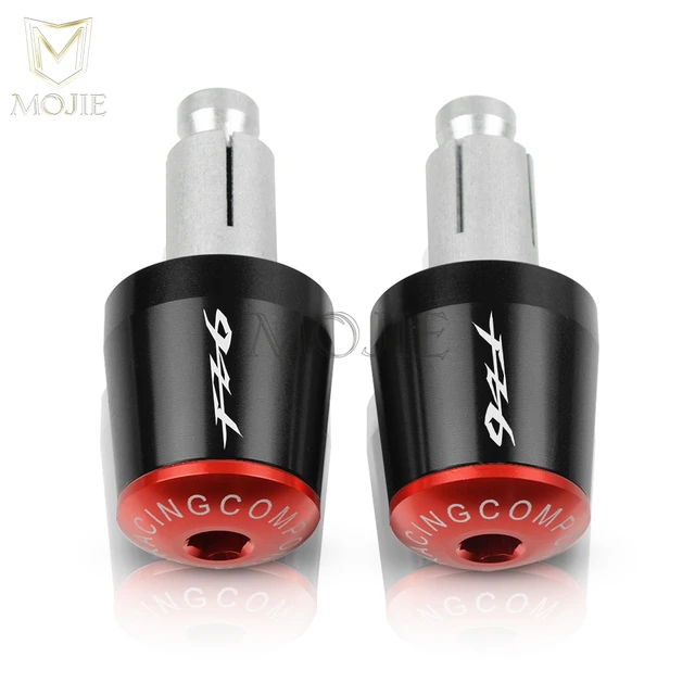 22mm Motorcycle Handlebar Grips End Handle Bar Cap End Plug For YAMAHA FZ6 FAZER FAZER600 FZ6S FZ6N FZ6S2 FZ6R S2 SJ6S FZ600 Black Red