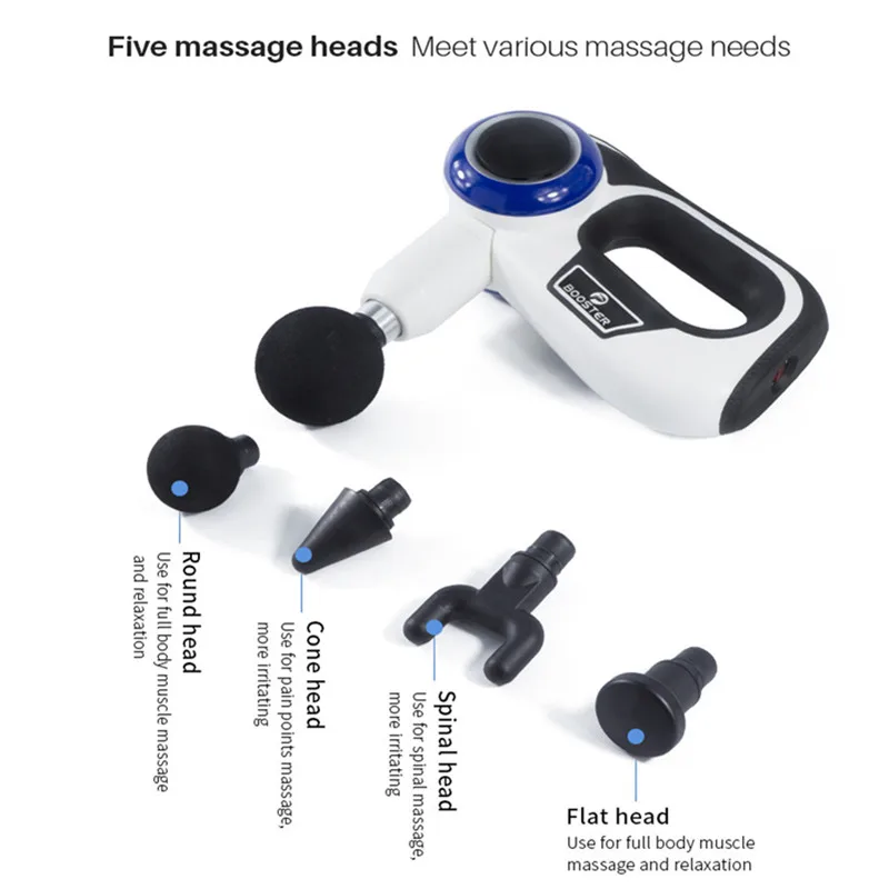 24V Percussion Therapy Booster Massage Gun Professional Body Massager Theragun Tools Massageador