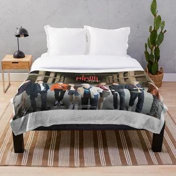 

STRAY KIDS Throw Blanket Soft Sherpa Blanket Bed Sheet Single Knee Blanket Office Nap Blanket