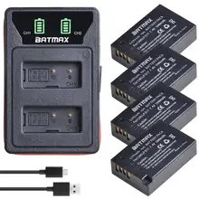 4X LP-E17 LPE17 LP E17 Batterie + LED Intégré Chargeur Double USB pour Canon EOS RP Rebelles SL2, SL3, T6i, T6s, T7i, M3, M5, M6