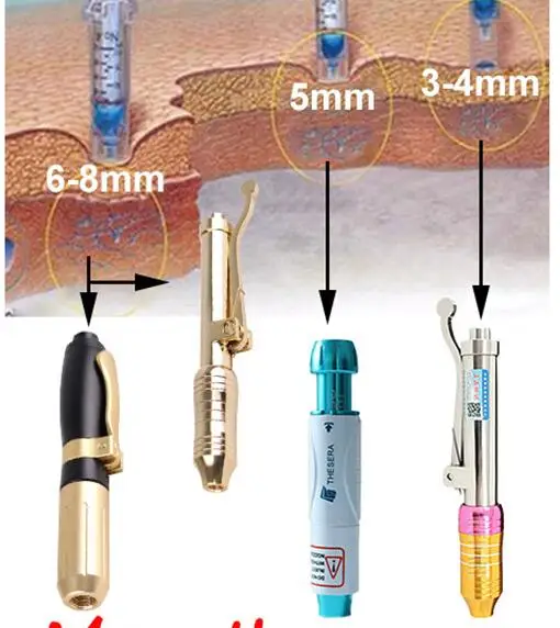 3 in 1 Handheld Injection Gun For Lose Weight Lipolysis Anti Wrinkle Hyaluronic Pen 0.5ml 3 Gear Hyaluronique Pen