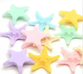 

flat back kawaii resin jewelry accessories,Starfish resin Marine series Resin Miniature Starfishs Fish Tank Aquarium Decor