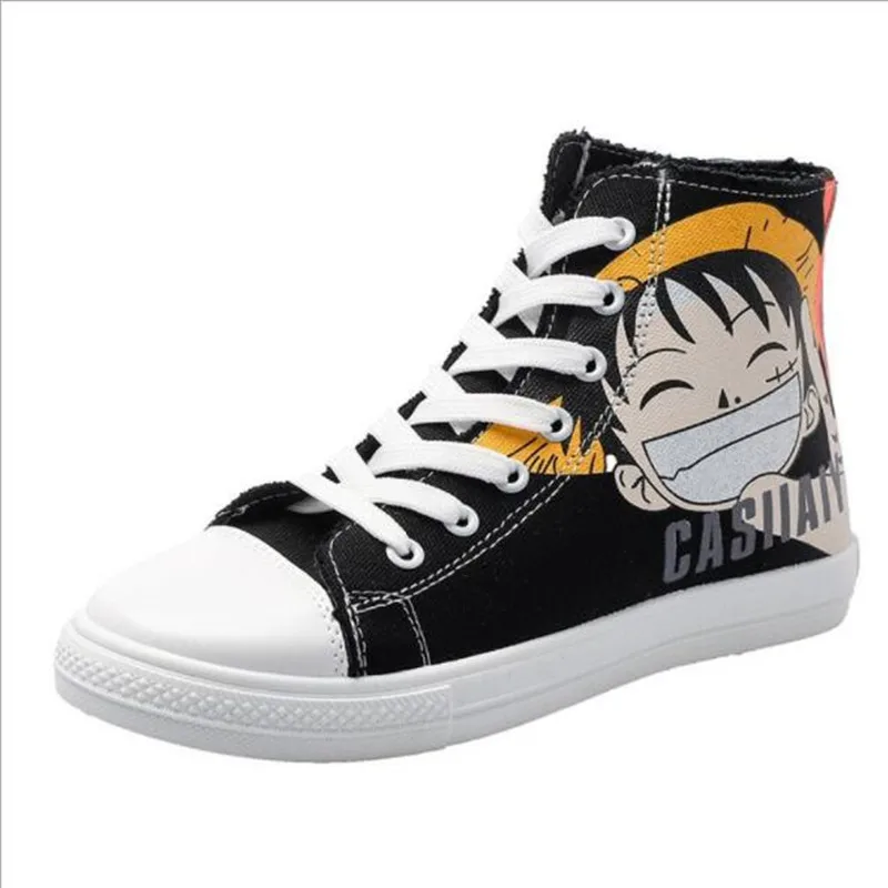 

PADEGAO 2019 Fashion High Top Sneakers Canvas Shoes Women Casual Shoes White Flat Female Basket Lace Up Solid Trainers Chaussure