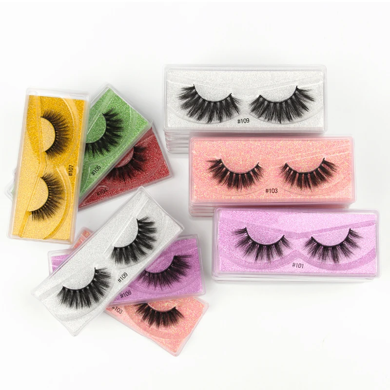 Fluffy Mink Eyelashes Bulk Natural False Lashes