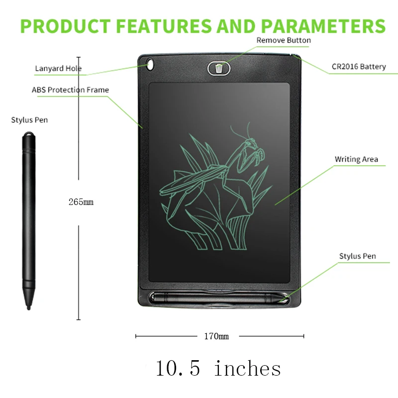 Планшет для рукописного ввода, доска для рисования, детская доска для рисования, ЖК-дисплей, 8,5 дюймов, детская умная доска для рисования с граффити, игрушка