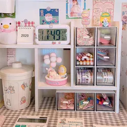 Ins Desktop Drawer Make Up Organizer Jewelry Desk Arrangement Artifact Home Office Stationery Small Box Lipstick Storage Box