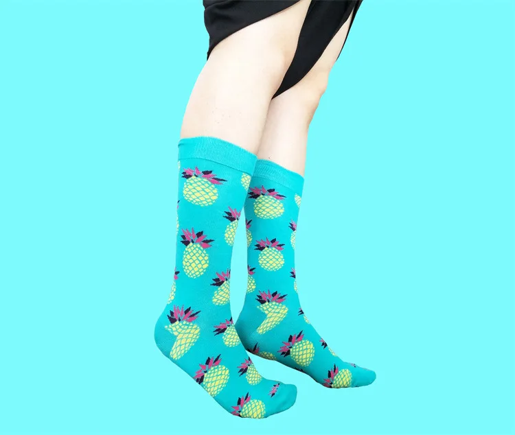 60 пар скейтборд Chaussette Homme Фрукты Ананас черешня арбуз клубника мужские носки хип хоп улица Meias носки