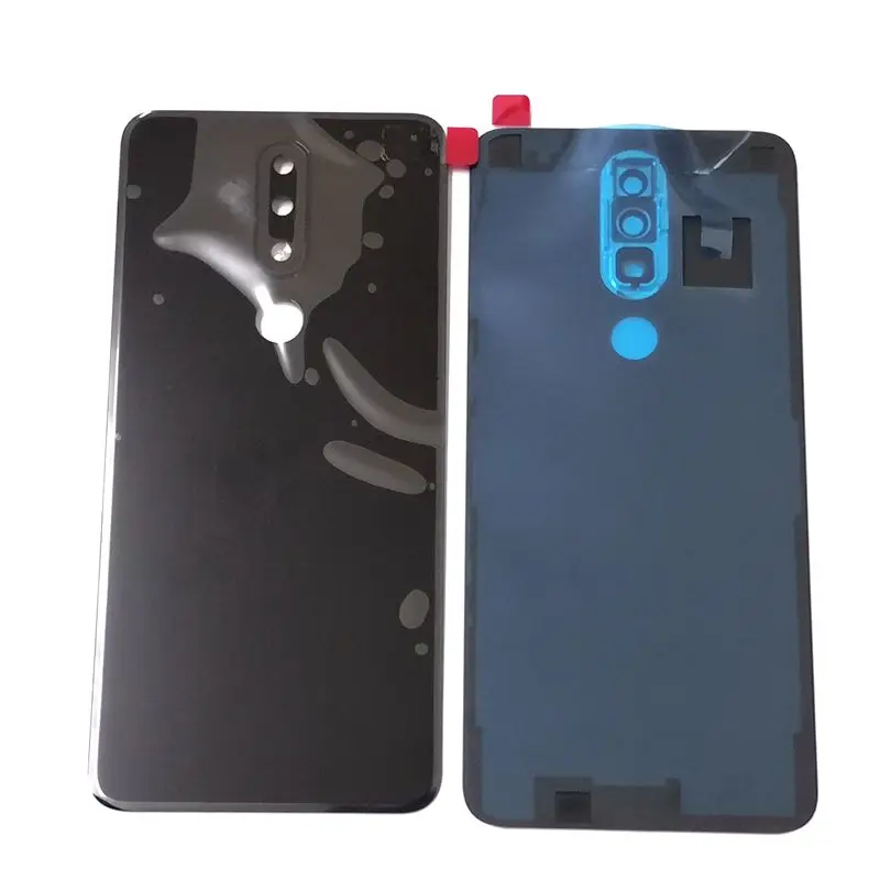 Для Nokia 5,1 plus TA-1102 TA-1105 TA-1108 TA-1109 крышка батареи задняя Задняя Дверь Корпус для задней рамы стекло с объективом камеры