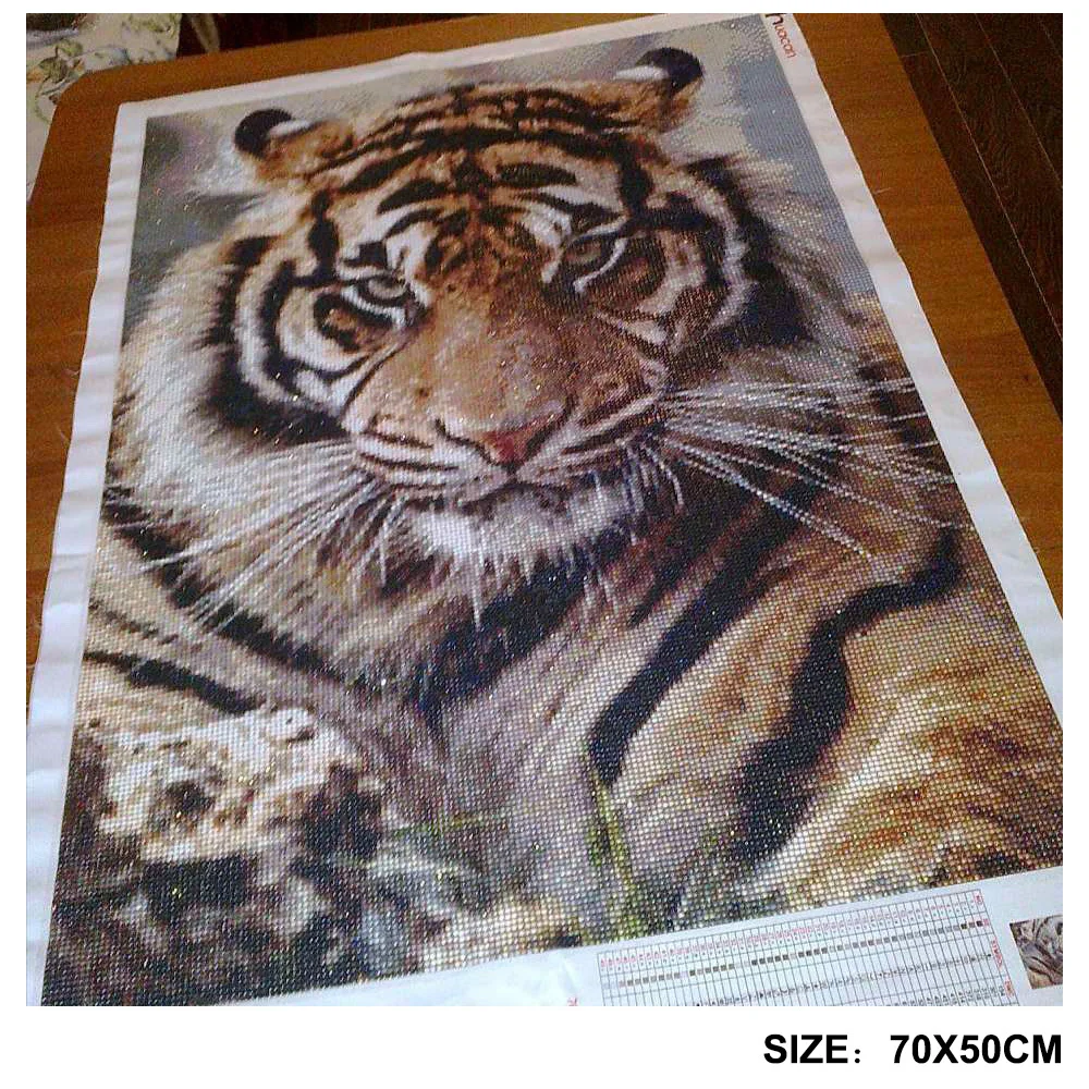 Diamond Embroidery 5D DIY Diamond Painting Tiger Full Square/Round Drill Mosaic Painting Cross Stitch Decoration HUACAN diamond painting diamond painting accessories