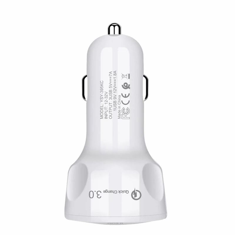 USB car charger QC 3.0 car charger for iPhone USB fast charging mobile phone 3A car charger motorcycle usb car charger