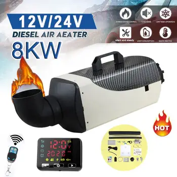 

Car Diesels Air Parking Heater 12V / 24V Adjustable 1-8kw Air Diesels Fuel Heater LCD Remote Control Monitor Switch Car Heater