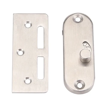 

Right Angle Curved 90 Degree Universal High Security Hotel Safety Rust Proof Bolt Sliding Home Barn Door Lock Anti Theft Bedroom