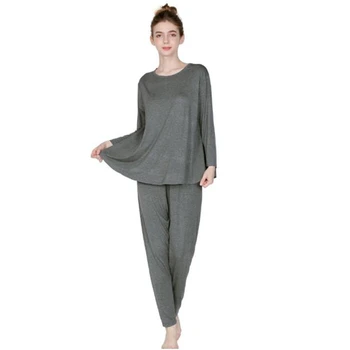 Loose Long Sleeve 2pc Soft Pajamas