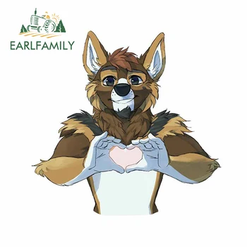 

EARLFAMILY 13cm x 12.7cm for Stl Furry Car Stickers Waterproof Scratch-proof Custom Printing Decal Vehicle VAN SUV Decoration