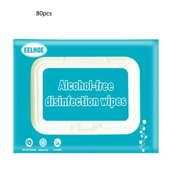 

Disposable Hand-Cleaning Antibacterial Wipes Disinfection Portable Alcohol-Free Wipes For Restaurant Kitchen 1 Bag