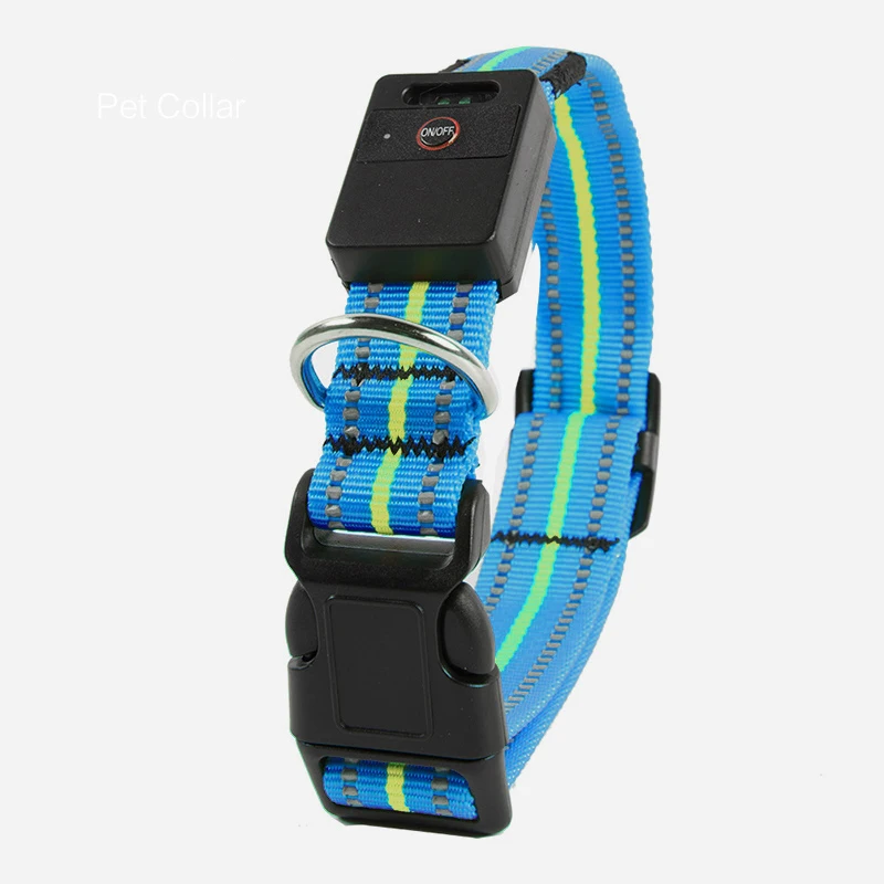 leather dog collars Waterproof Reflective Dog Collar Led Usb Rechargeable Adjustable Nylon Glowing Collar For Dogs Collar Luminous Led Night Safety pretty dog collars	 Dog Collars