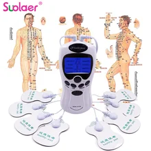 Beurha 8 Eletrode колодки Электрический миостимулятор двойной машина цифровой низкой частоты терапевтического Акупунктура для всего Средства ухода за кожей массаж