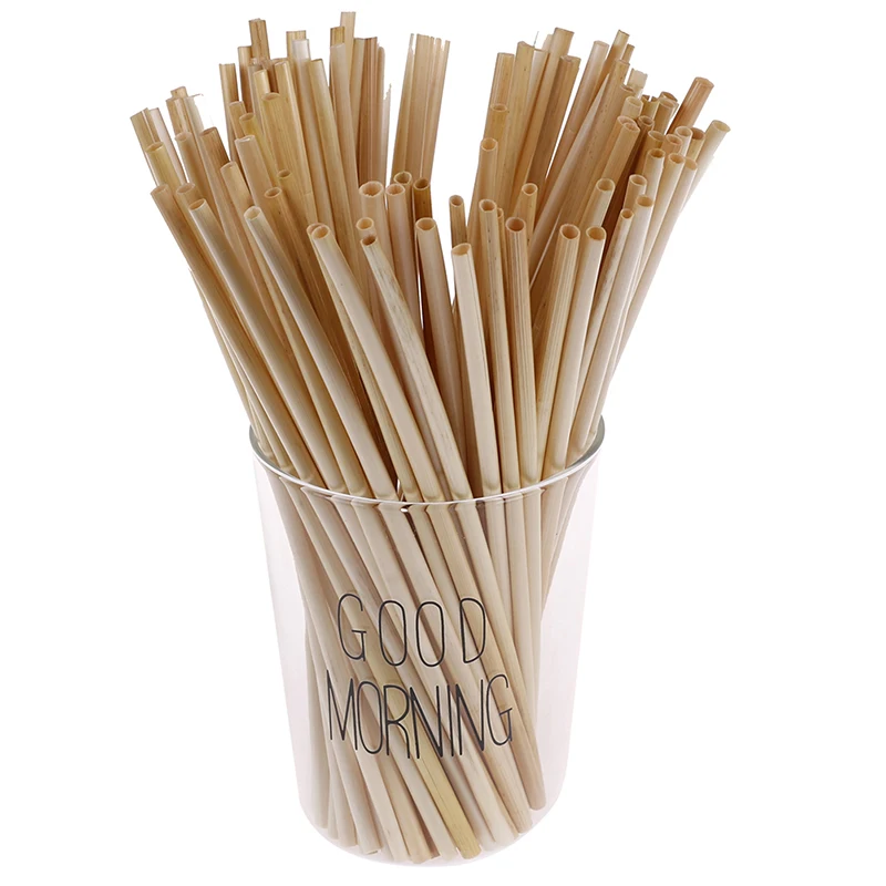 100PCS / Pack 20CM Natural Wheat Straw Environmentally Friendly Straw