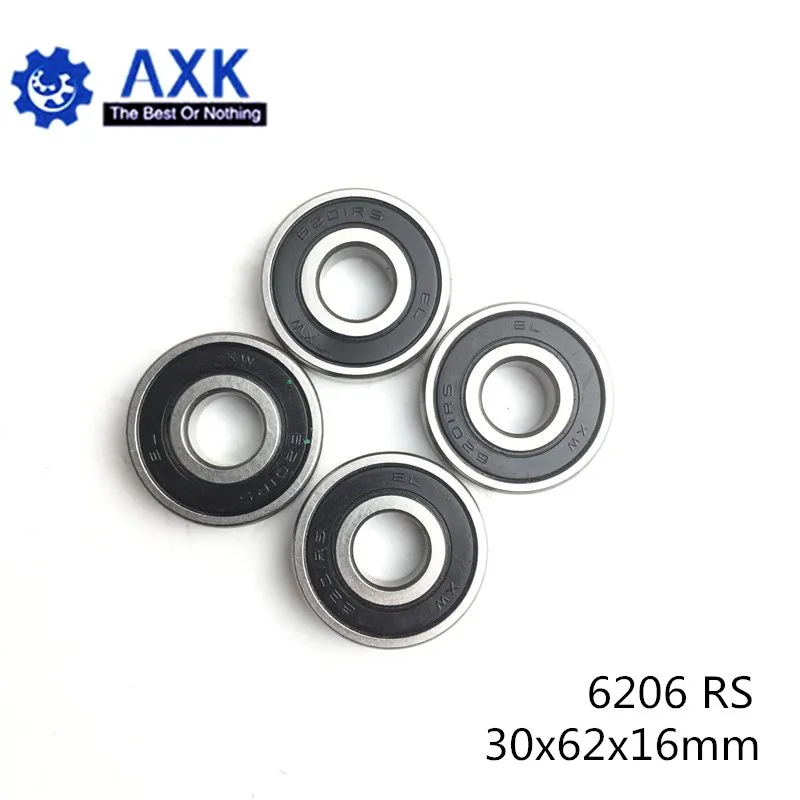 

6206RS Bearing ABEC-3 (1 PCS) 30x62x16 mm Deep Groove 6206-2RS Ball Bearings 6206RZ 180206 RZ RS 6206 2RS EMQ Quality