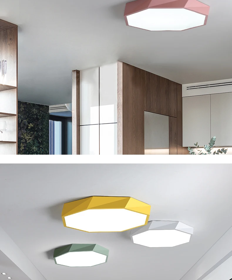 dining room ceiling lights Nordic macaron ceiling lamp Dimmable LED Ceiling Light 30-50 size Living Room Bedroom Kids room Surface Mounted Modern Lighting led recessed ceiling lights