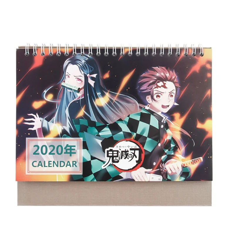 Лидер продаж года, календарь Kimetsu No Yaiba, японское аниме, истребитель демонов, сделай сам, Мультяшные персонажи, катушки, календари, ежедневный планировщик