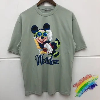 

Oversized We11done T-shirt Men Women Top Version Summer Style Fashion Cartoon print T shirts WELLDONE Tees
