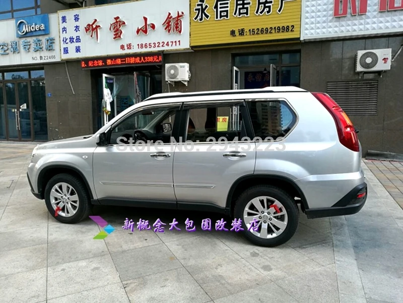 Автомобильный Стайлинг для Nissan X-Trail 2008-2013 ABS пластиковые вентиляционные Защита от солнца и дождя щит Delflector окно козырек тенты крышка 4 шт