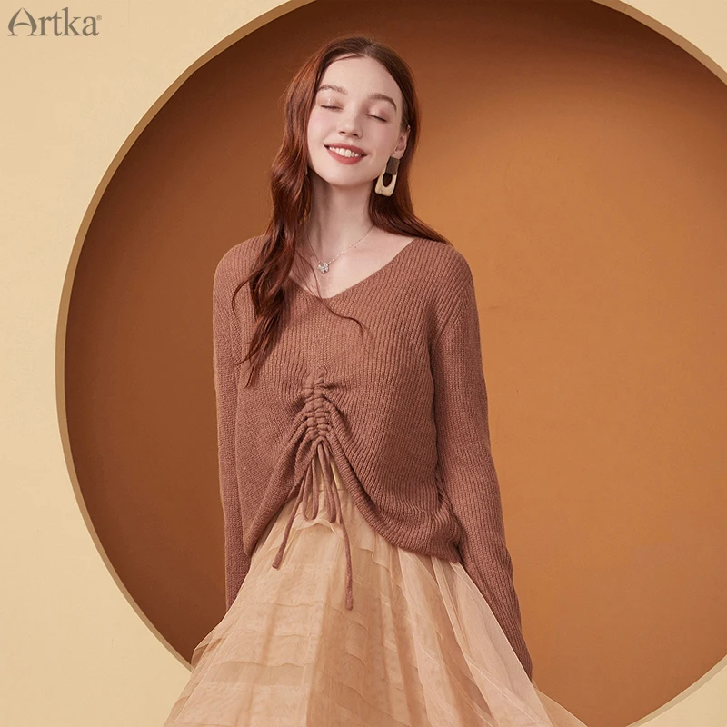 ARTKA 2020 Autumn New Women Sweater 6 Color