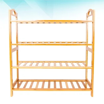 

1 Pc Shoe Rack Durable 12-Batten Prime 4 Tiers Shoe Rack Shoe Shelf Stand Organizer for Living Room