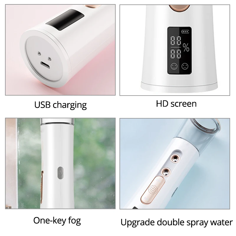 DIOZO Nano распылитель для лица отпариватель USB Перезаряжаемый тумана измеритель