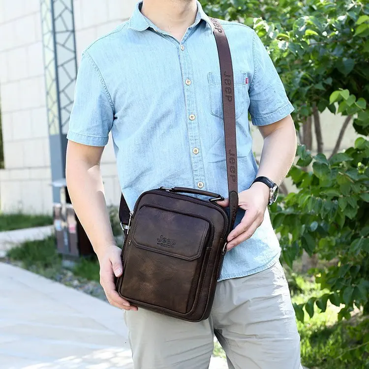 Для мужчин мессенджер для ноутбука, мужская сумка для ноутбука 14 дюймов кожаная сумка для ноутбука Портфели сумка на одно плечо Bolso bags Bandolera Hombre Homme - Цвет: BROWN-X