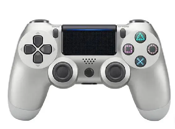 Беспроводной/проводной геймпад для PS4 контроллер Bluetooth контроллер для PS4 Геймпад подходит для PS3 для Dualshock 4 Вибрационный джойстик - Цвет: Wireless Silver