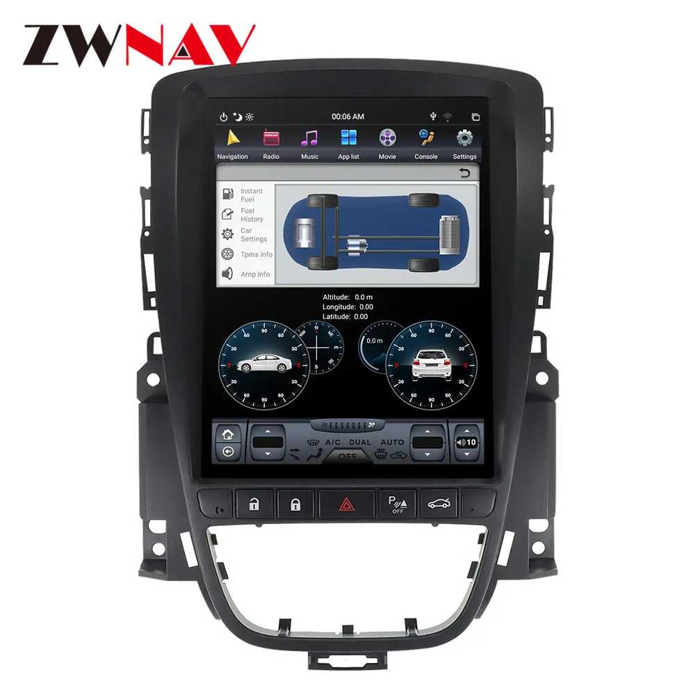 Excellent DSP Carplay vertical Tesla screen Android 9.0 Car Multimedia Player For OPEL Astra J 2010+ GPS Radio Audio stereo map head unit 5