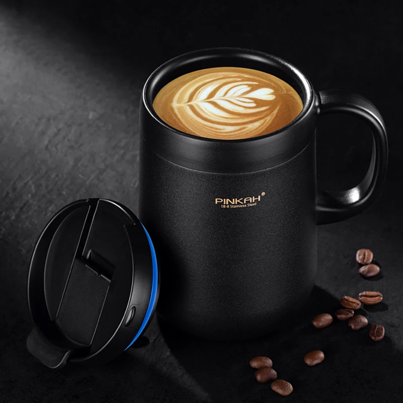 Hot Sale Pinkah Coffee Thermos Mug 340ml&460ml Office Vacuum