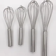 Поставка от производителя Нержавеющая сталь 10-дюймовая шпилька для яичное било ручной венчик для взбивания инструмент для выпечки