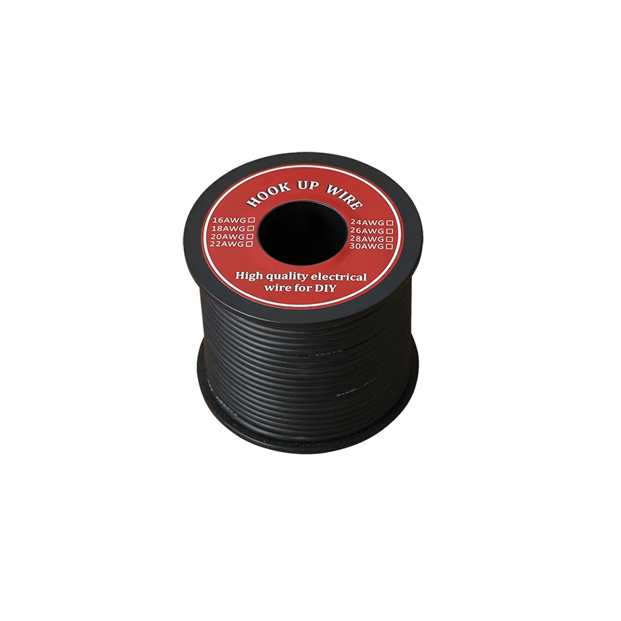 유연한 실리콘 전기 와이어, 고무 절연 주석 도금 구리, 3KV 안전 전류 12.7A, 6-25 m/h 로트, 16 AWG 연선