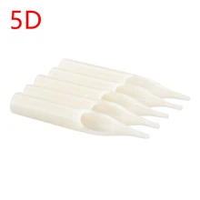 5DT белые насадки трубка стерильные Ассорти пластиковые одноразовые наконечники татуировки для тату машины питания