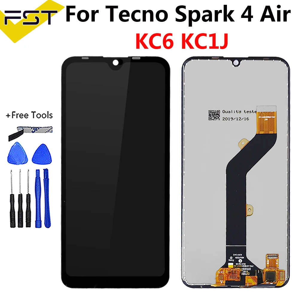 6 1 Repair Screen For Tecno Spark 4 Air Kc6 Kc1j Lcd Display Touch Screen Digitizer Assembly For Tecno Spark4 Air Lcd Sensor Mobile Phone Lcd Screens Aliexpress