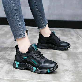 

2020 New Women Shoes Spring New Women's Shoes Ulzzang Platform Sports Shoes Female Wisdom Shoes Women Snekaers E16-83