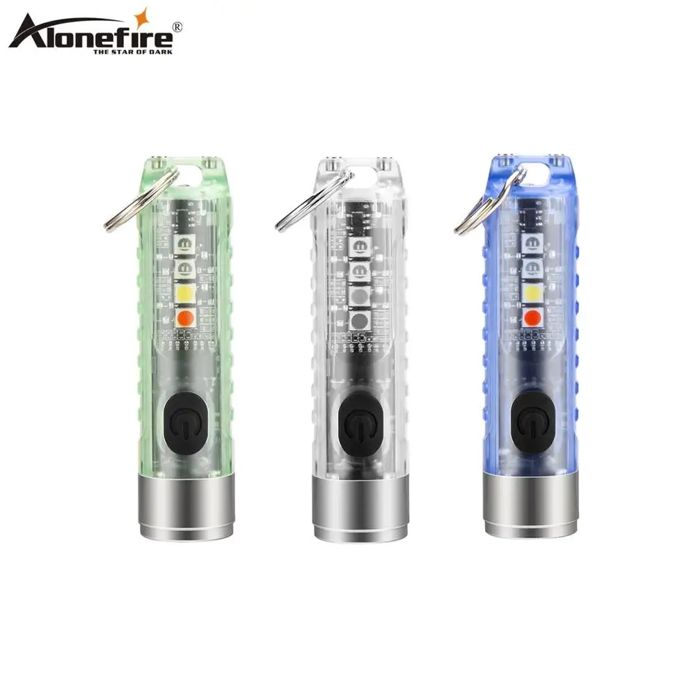 

Alonefire S11 MIMI Powerful Flashlight EDC Flash Light with Strong Magnetic Work Light IP66 Waterproof camping light UV Torch