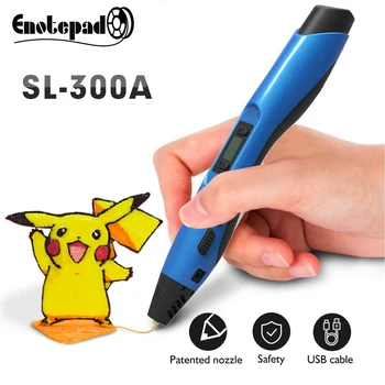 

3D PEN SL-300A Scribble professional printer 3D-PEN pencil For kids Drawing Picture safe low temp 3D printing PEN gadget pens