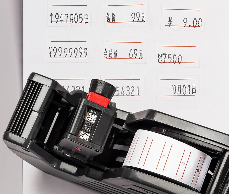 Handset pricing machine/supermarket price tag/manual production date printer small ink price digital label printer