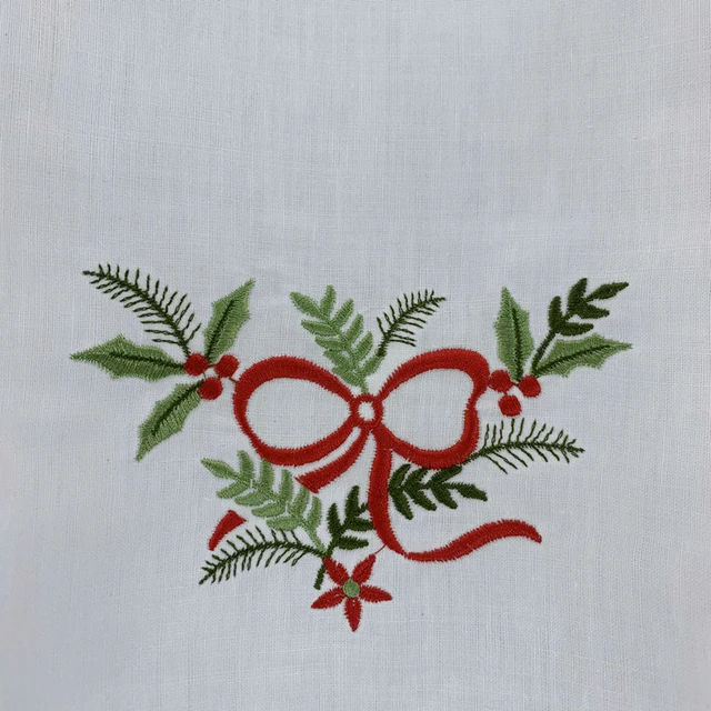 Fehér Vászon Hímzett Virágcsomagok Unisex Hankies Különleges Alkalmakkor - Image 2