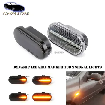 

2x dynamic LED side marker turn signal lights sequential blinker lamps for Ford C-max Fiesta Focus MK2 Fusion Galaxy Seat Leon