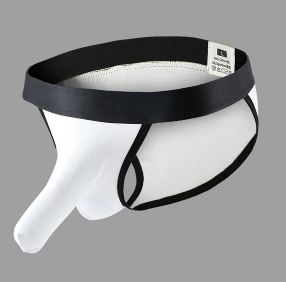 Soft Cotton Hot Men Lingerie Sexy Close Shaft Low Waist Sleeve Gay Man