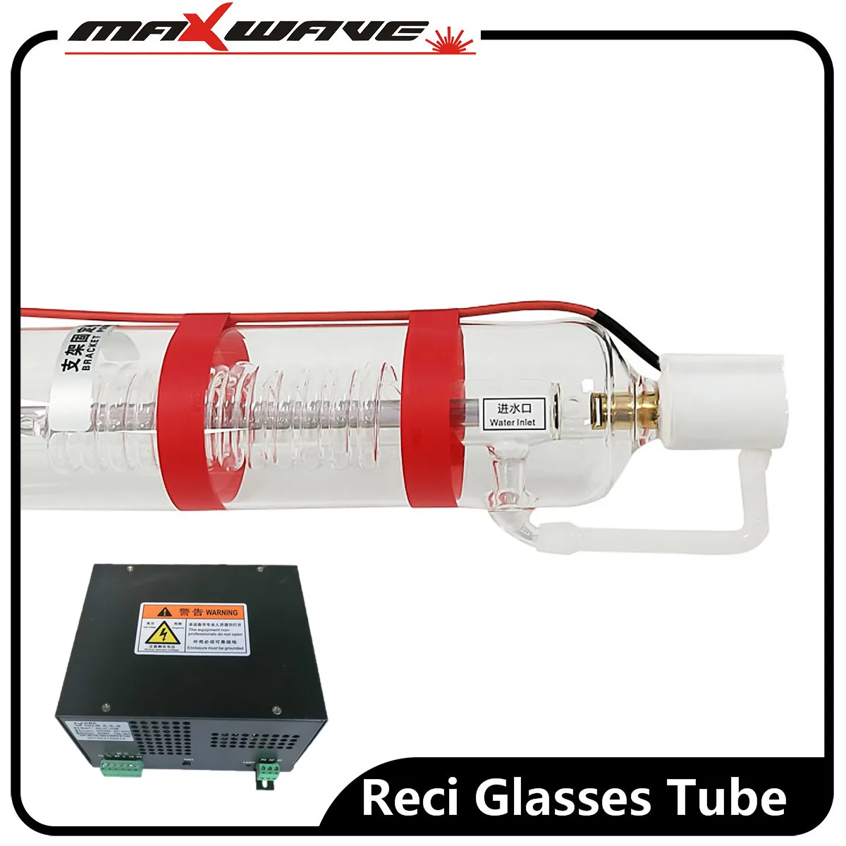 

Maxwave Reci CO2 Laser Tube W2 90W + Reci Laser Power Supply DY10 90W use for CO2 Laser Engraving and Cutting Machine