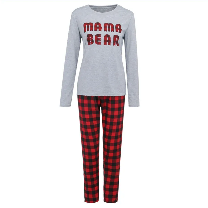 LILIGIRL Family Matching Outfits Christmas Clothes Pajamas Suit Father Women Kid Baby Sleepwear Nightwear Xmas Pjs Sets Clothing
