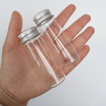 

40ml glass bottle tiny glass vials with Aluminum cap wishing bottle 30*80mm Home Decorations 20pcs/lot