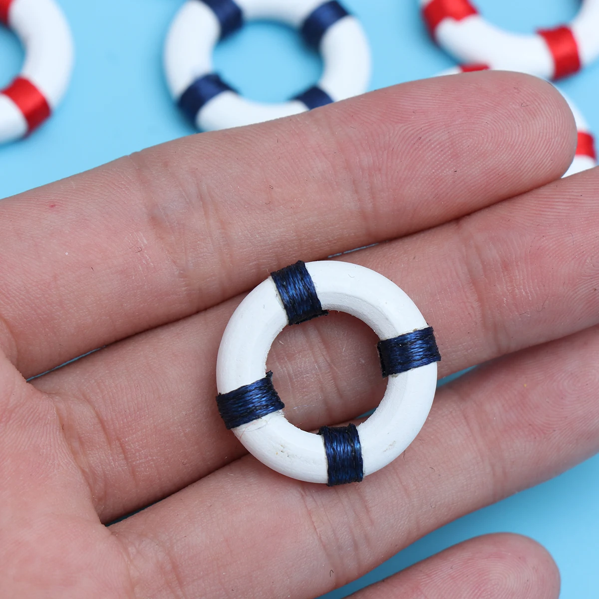 10pcs Mini Swimming Ring Mini Summer Decorations Education Fun Lightweight Cute Figurine Craft Toy Miniature Toy Home