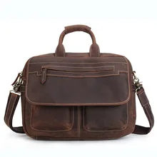 BOLEKE винтажные коричневые толстые настоящие Crazy Horse кожаные мужские дорожные сумки мужской портфель-сумка на плечо